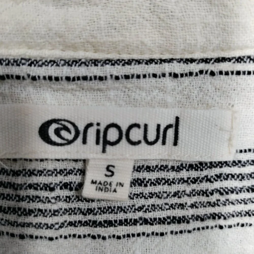 Ripcurl Beach Surf Boho Classic Surf Striped Long Sleeve Shirt Women's Small - Picture 9 of 14